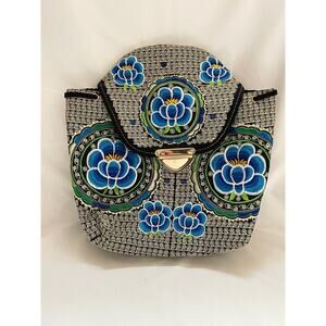 Mexican Floral Backpack Vintage